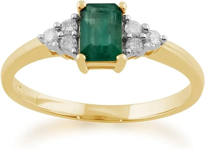bague émeraude diamant