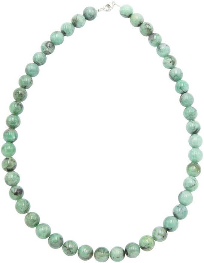 collier émeraude à perles